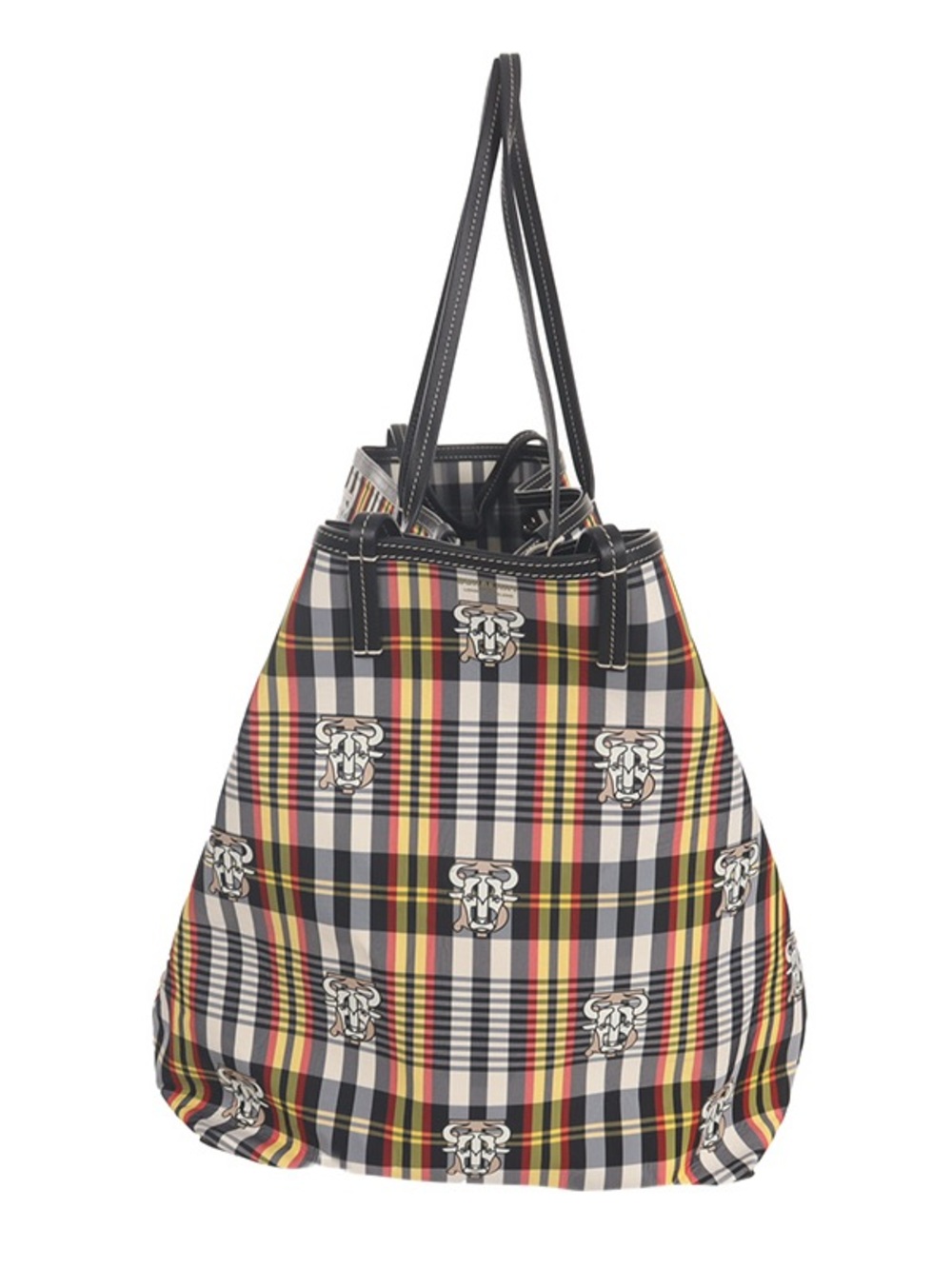 ♥️Burberry Elegant Giant Tartan Plaid Large Tote Bag with Contrast Trim♥️ - Picture 5 of 14